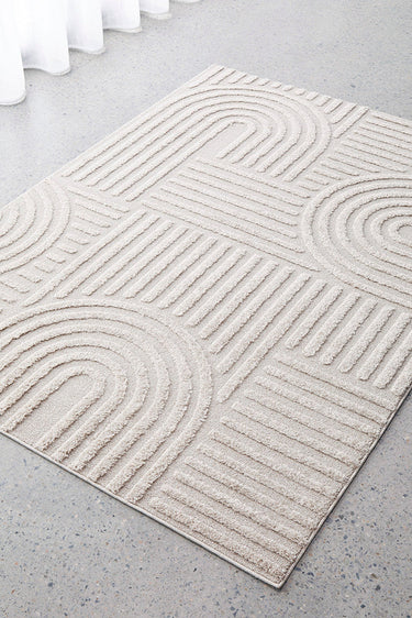 Mari Dior Natural Arch Pattern Rectangle Rug